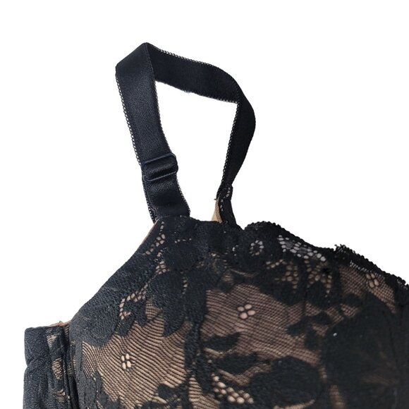 Torrid Full Coverage Bra Black 42DDD Underwire Lightly Lined Exploded Floral - Picture 4 of 11